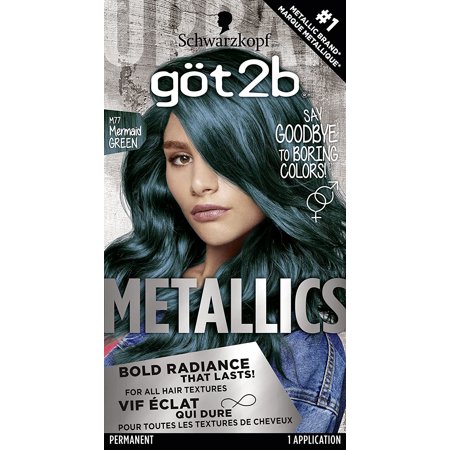 Got2b Metallic Permanent Hair Color, M73 Smoky Steel