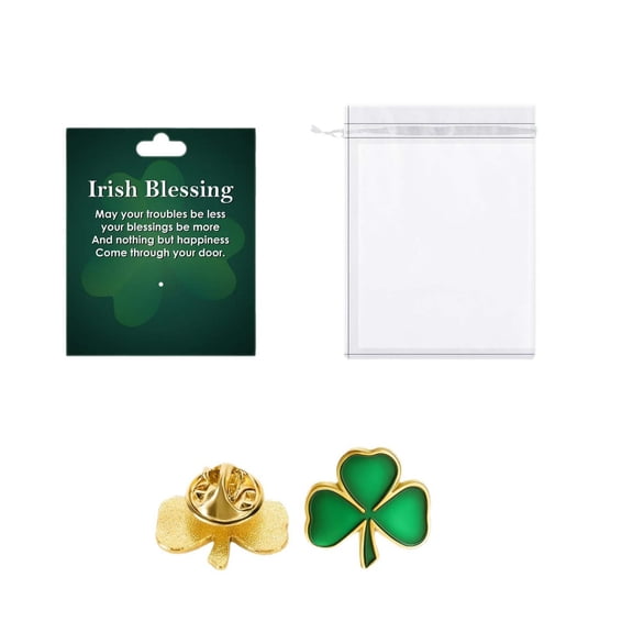 Eoozwa St Patricks Day Greeting Cards 10 Pack Blank with Envelopes and Green Shamrock Stickers for Holiday Invitations and Messages