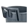 thumbnail image 2 of Vented Wheeled BRUTE Container, 32 gal, Plastic, Gray | Bundle of 2 Each, 2 of 6