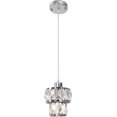 thumbnail image 1 of AIR-1-Light 5.5" Crystal Pendant Light Modern Mini Pendant Lights for Kitchen Island Round Chrome Small Pendant Light Fixture Ceiling Hanging for Hallway, 1 of 4