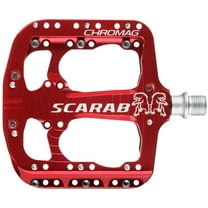 Chromag Scarab Pedals - Platform, Aluminum, 9/16", Red