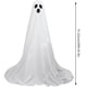 thumbnail image 3 of Decoraciones de Halloween con fantasmas para el porche delantero, patio, lindas decoraciones, lámpara fantasma, lámpara para patio, fiesta, adorno de jardín, altura ajustable de 29 a 87 pulgadas, 3 of 4