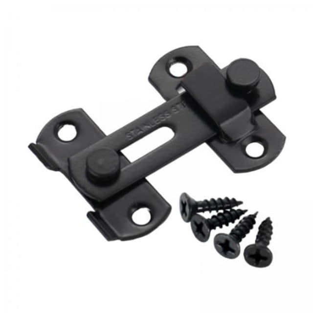 Cerradura de puerta corrediza,Cerradura de puerta corrediza de granero de con tornillos,Pestillo de puerta de granero de 180 degree Cerradura corrediza de acero inoxidable,Pestillo de