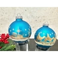 thumbnail image 2 of Glass Christmas Tree Ornaments - 67mm/2.63" [4 Pieces] Decorated Balls from Christmas by Krebs Seamless Hanging Holiday Decor, 2 of 6