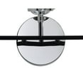 thumbnail image 6 of JONATHAN Y Caleb 22" 3-Light Contemporary Transitional Iron/Glass LED Vanity Light, Chrome/Black, 6 of 6