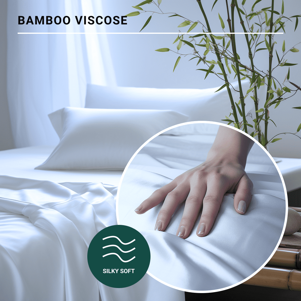 FAVELLINI Symphony Of Nature 4-Piece King Bed Sheet Set, 300 Thread Count, Soft & Cooling, Hypoallergenic, Eco-Friendly