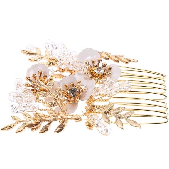 FELTECHELECTR Bridal Hair Comb Rhinestone Headpiece 1Set For Elegant Bridal Headdress