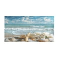 thumbnail image 2 of Haosy Starfish Conch Sea Bathroom Rugs Non Slip Absorbent Soft Plush Quick Dry Bath Mat, 39"x20", 2 of 8