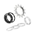 thumbnail image 1 of Entretoise de Moyeu de Roue d'Inertie à Vitesse Unique 13T pour Vélo, Conversion de Vélo de Montagne, Kit de Conversion en Alliage d'Aluminium, Argent, 1 of 9