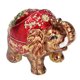 thumbnail image 1 of Cenicero de estilo europeo retro con forma de elefante, esférico, de aleación de zinc, con tapa., 1 of 14