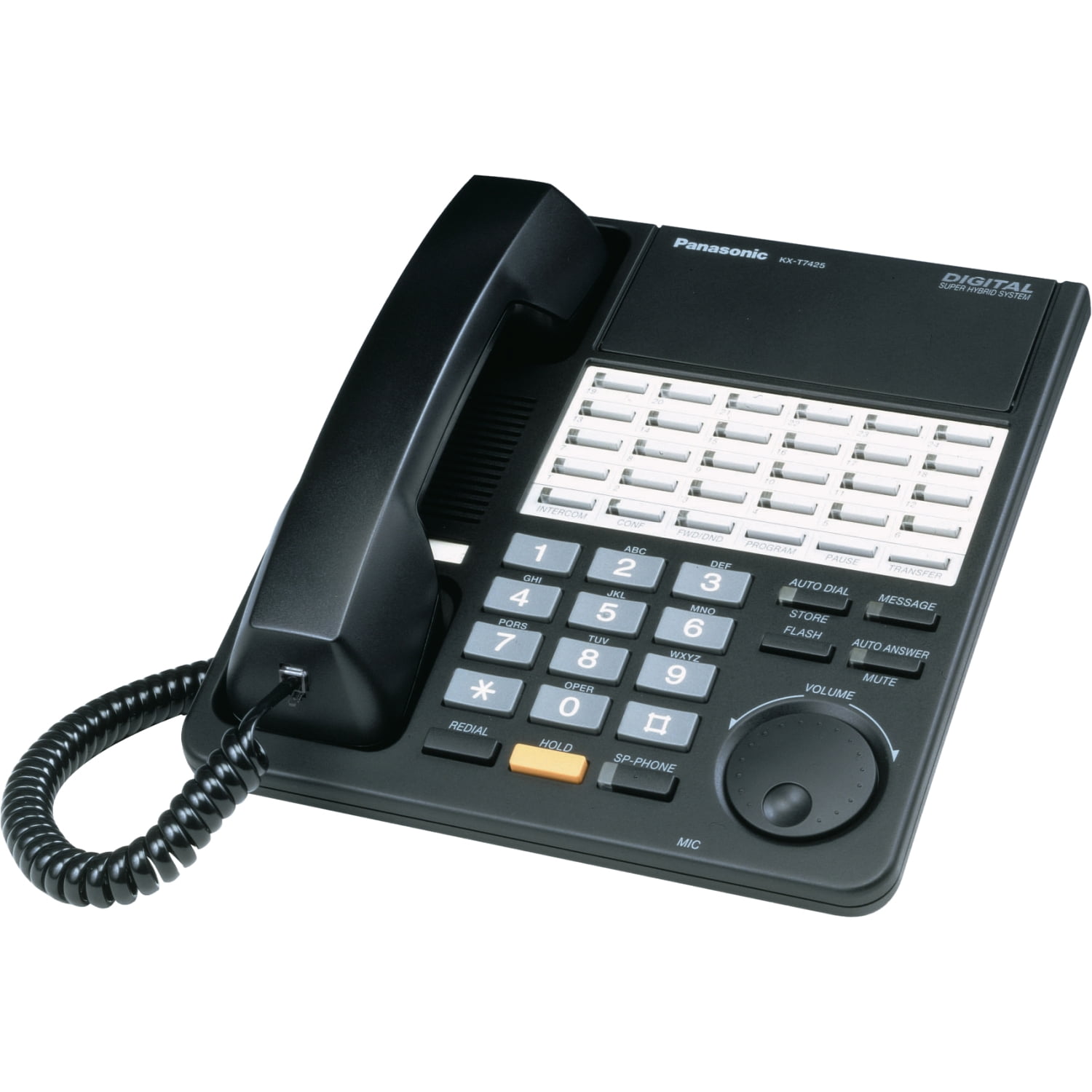 Panasonic KX-TSC11B Corded Phone, Wall Mountable, LCD Caller ID
