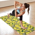 thumbnail image 6 of Yellow Lemon Fruit Slices Hot Yoga Mat Towel Non Slip for Hot Yoga - Quick-Drying Yoga Mat Cover with 4 Corner Pockets with Travel Bag - Hot Yoga Towel Non Slip Grip Moisture Wicking Sweat 70"x26", 6 of 6