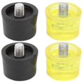 thumbnail image 1 of 2 Set Rubber Striking Head Hammer Replacement Tips Set Mallet Accessories Yellow BlackDia 30mm, 1 of 5