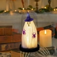 thumbnail image 6 of RBCKVXZ Halloween Decorations, Light Up Ghost in Glass Cloche, Cute Standing Ghost Statue with Light for Home, Kitchen, Mantel, Tabletop, Party and Holiday Decorations (Purple,8.5"), 6 of 6