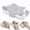 Gray, variant on EDX 24 x 16 inch Cervical Ergonomic Pillow - Memory Foam Neck Pain Relief for Side/Back/Stomach Sleepers, Grey
