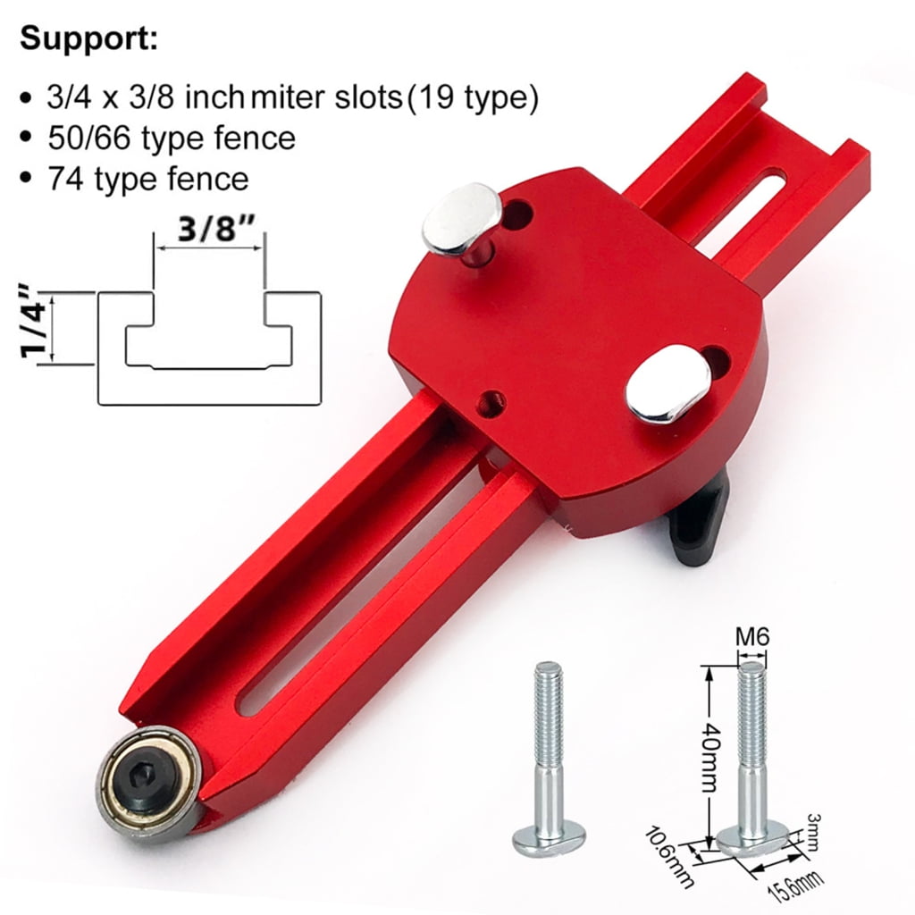 Extended Thin Rips Jig Table Sawing Guide for Precise Narrow Strips Cut for Various Woodworking Sawing
