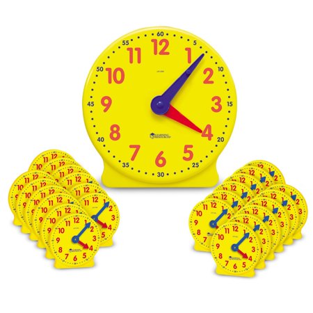 Learning Resources Classroom Clock Kit 60 Pieces Ages 5+
