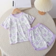 thumbnail image 2 of Odeerbi 0-10 Años Niños Niñas Conjuntos de Verano Estampado Camiseta Manga Corta de Algodón Pantalones Cortos Conjunto de Dos Piezas, 2 of 3