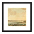 thumbnail image 1 of Steen View Of Constantinople Istanbul And Seraglio 8X8 Inch Square Wooden Framed Wall Art Print Picture with Mount, 1 of 4