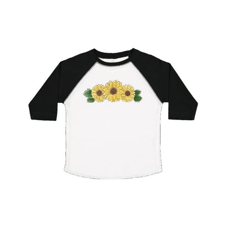 

Inktastic Three Small Sunflowers Gift Toddler Boy or Toddler Girl T-Shirt