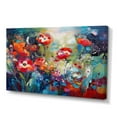 thumbnail image 2 of DESIGN ART Designart "Red Vibrant Garden Symphony Iv" Floral Wall Decor 32 in. wide x 16 in. high, 2 of 5