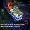 thumbnail image 2 of Outdoor Flower Pots Lamp Solar Powered Planter Lights Balcony Garden LED Lighted Planter Patio Atmosphere Decoration 8 Lighting Modes Intelligent Light Control Darkness Bright Lights, 2 of 9