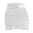 thumbnail image 4 of oqasdz Sparkly Sequin Mini Skirts for Women Bodycon with Wide Elastic Waistband for Summer Fall Fashion Party Evening and Casual Wear, 4 of 4