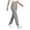 Gray -BN14, variant on Nestiefly Women's Golf Pants with Pockets Casual Straight Leg High Waisted Sweatpants Lounge Beach Vacation Travel Pants with Pockets Dark Gray S