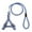B, variant on kladzum Pet Dog Collar Traction Rope Outdoor Anti-lost Nylon Ropes Training Leash Slip Lead Strap Collar