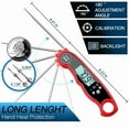 thumbnail image 3 of Instant Read Digital Food Thermometer with Bright Backlight LCD Screen, Kitchen Smart Waterproof Cooking Meat Thermometer, 3 of 6