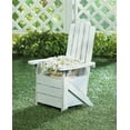 thumbnail image 2 of WHITE ADIRONDACK CHAIR PLANTER, 2 of 2