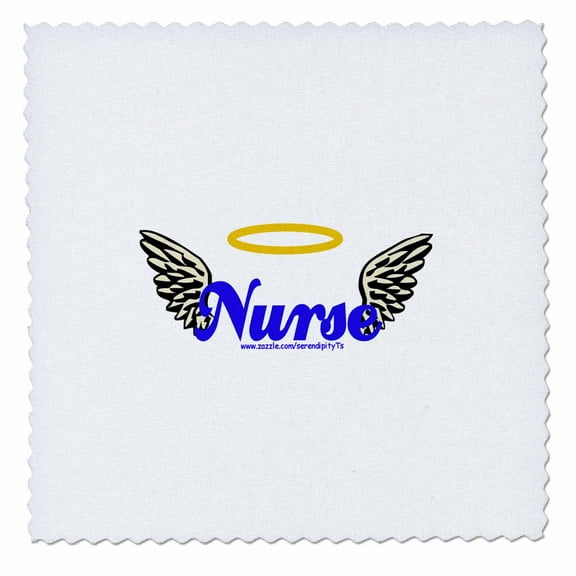 3dRose, Nurse Angel Wings, 10x10 inch quilt square