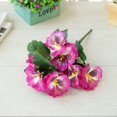 thumbnail image 1 of 10 Heads Artificial Flower Pansy Silk Flowers Wedding Home Room Garden Decor, 1 of 6