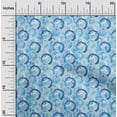 thumbnail image 2 of oneOone Viscose Chiffon Light Blue Fabric Abstracts Fabric For Sewing Printed Craft Fabric By The Yard 42 Inch Wide, 2 of 5