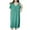 Green, variant on Diufon Nightgowns for Women Soft Thin Short Sleeve V Neck Pleated Pajamas Dress Casual Home Sleepwear