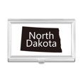 thumbnail image 1 of North Dakota America USA Map Outline Business Card Holder Case Pocket Box Wallet, 1 of 3