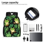 Frog Backpack Double Shoulder Backpack Durable, Spacious, Ergonomic Design for Travel, Work & Outdoor Use