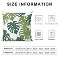 thumbnail image 5 of Acheng Short Plush Pillowcase 1 Piece - Palm Leaves with Lush Branches and Leaves, Tropical Jungle Palm Leaves with Charming Colors White, 5 of 5