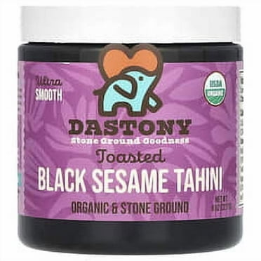 Dastony, Organic Toasted Black Sesame Tahini, Ultra Smooth, 8 oz (227 g) Pack of 4