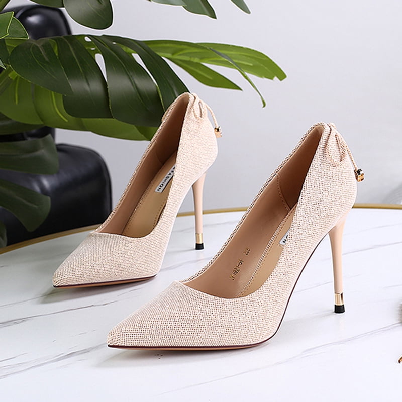 heels Sequins wedding dress 