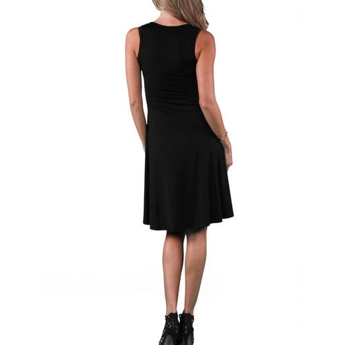 Women's Sleeveless Tank Knee-Length Dress