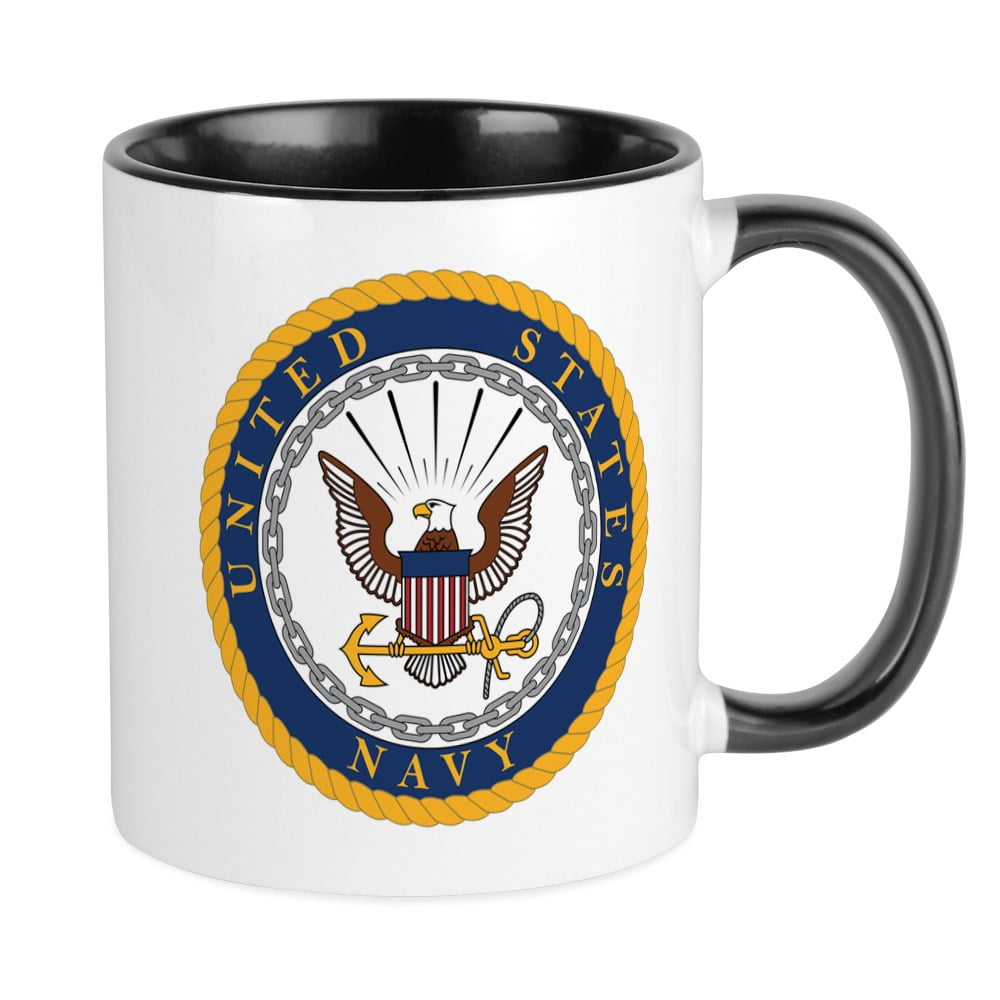 CafePress US Navy Emblem Unique Coffee Mug, Coffee Cup CafePress