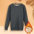 thumbnail image 2 of WEAIXIMIUNG Chandails en Molleton d'Automne pour Femmes Mode 2024 Chandails en Molleton Unis Automne et Hiver Chauds en Laine d'Agneau Col Rond Manches Longues, 2 of 8