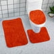 thumbnail image 5 of Juego de alfombras de baño de 3 piezas, supersuaves, antideslizantes y absorbentes, 50 x 80 cm/50 x 45 cm/50 x 40 cm, lavables a máquina, de poliéster, estilo moderno., 5 of 7