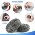 thumbnail image 6 of OVWO 12Pack Upgraded Stainless Steel Wool Scrubber Sponge, Especially for Tough Cleaning, 6 of 7