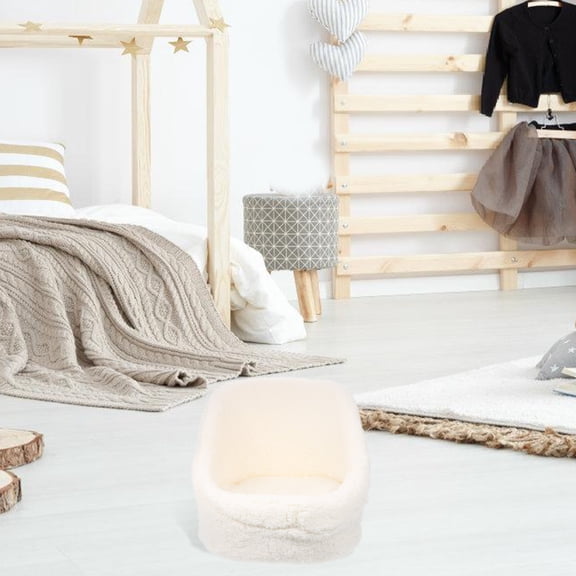 BESTYASH White Baby Photography Sofa Plush Infant Photo Prop for Newborn Photography .7 x 11.8 x 7.9 Inches