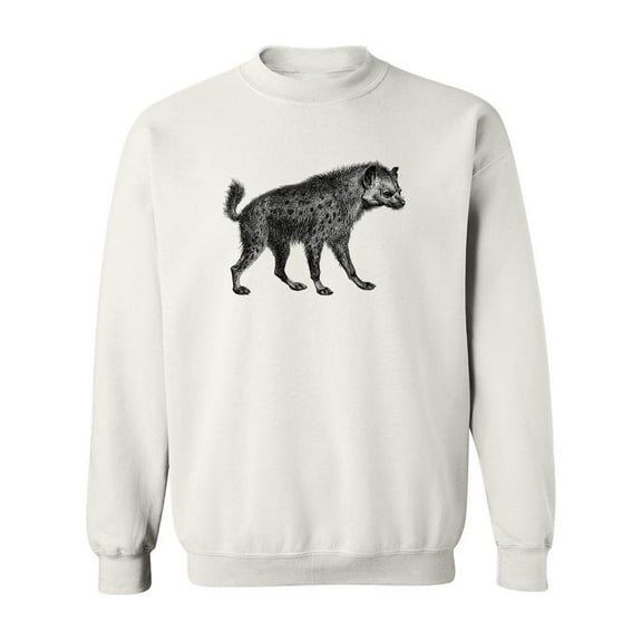 Spotted Hyena Sketch Sweatshirt Men -Image by Shutterstock, Male 3X-Large