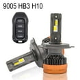 thumbnail image 1 of Car LED Headlight LED Bulb Three Color Remote Control Headlights Lights, 1 of 8
