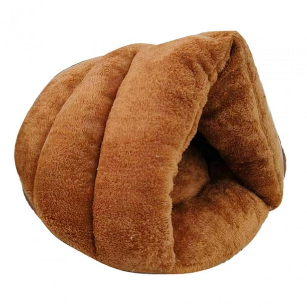 Cama para perros con forma de zapatilla, casa para gatitos, cama para gatos, cama para mascotas, cama semicerrada portátil para cachorros Café 50cmx40cm