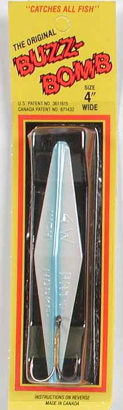 Maurice Sporting Gds Trunor Buzz Bomb Lure 4in Wide Blue Pr
